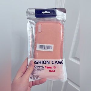 Iphone xs max pink transparent case